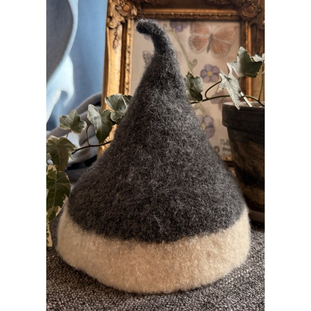 Wool Sauna Hat Handmade Felted Forest Hat Boho Witchy Vibes  Small/child‎ size